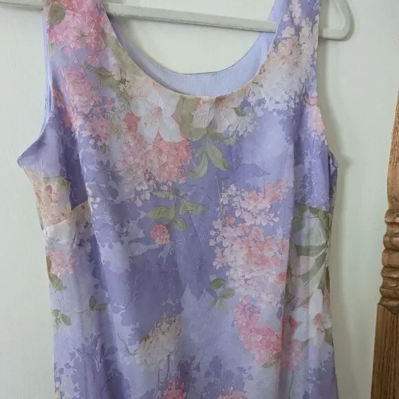 Vintage R&K Originals‎ Cottagecore Fairycore Floral Midi Dress Size 10 - Picture 4 of 8